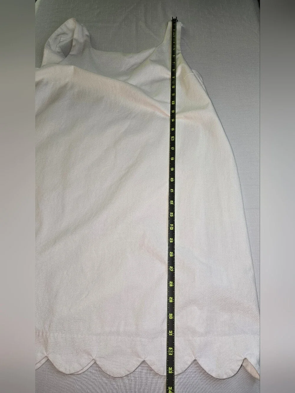 kate spade White Scallop-Hem Midi Dress Resortwear Cruisewear‎ Coastal